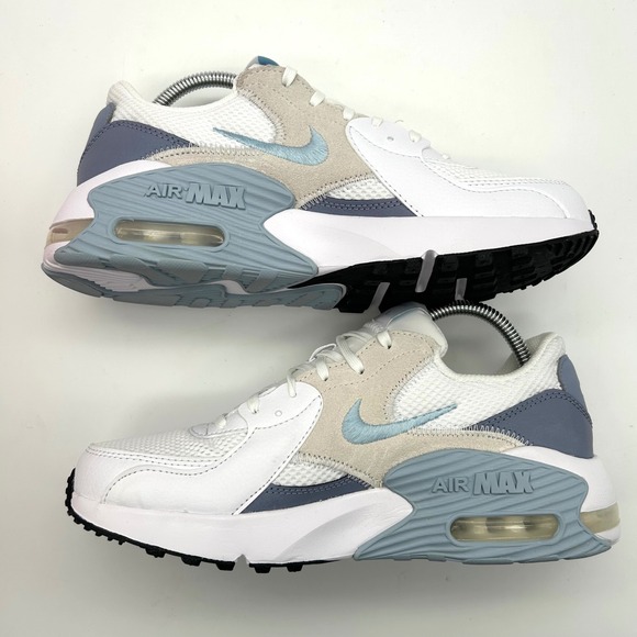 Nike Air Max Excee Womens Shoes Womens 9.5 White Light Armory Blue Sneakers - Picture 10 of 12